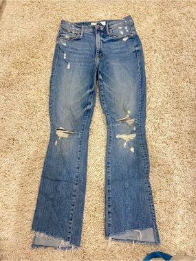 MOTHER jeans- the insider crop step fray